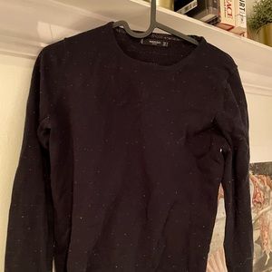 Mango glittery navy sweater